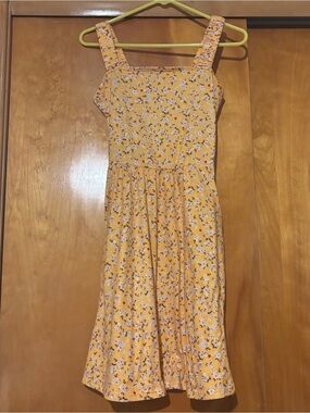HUHOT Women's Summer Casual Square Neck Dress with Pocket Cute Short Dress